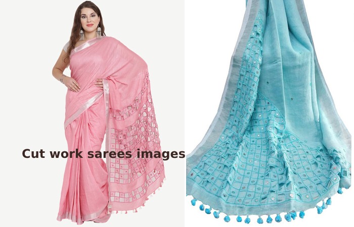 Cut work sarees images