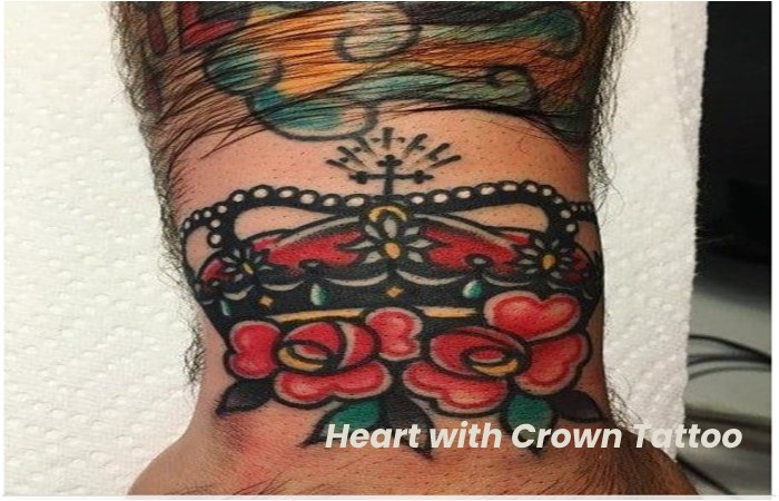 Heart with Crown Tattoo