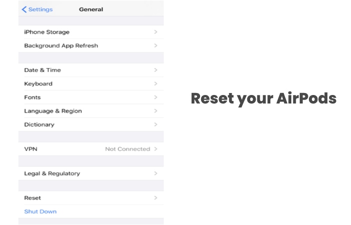 One Airpod Is Louder Than The Other- Reset your AirPods