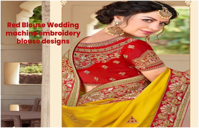 Red Blouse Wedding designs 