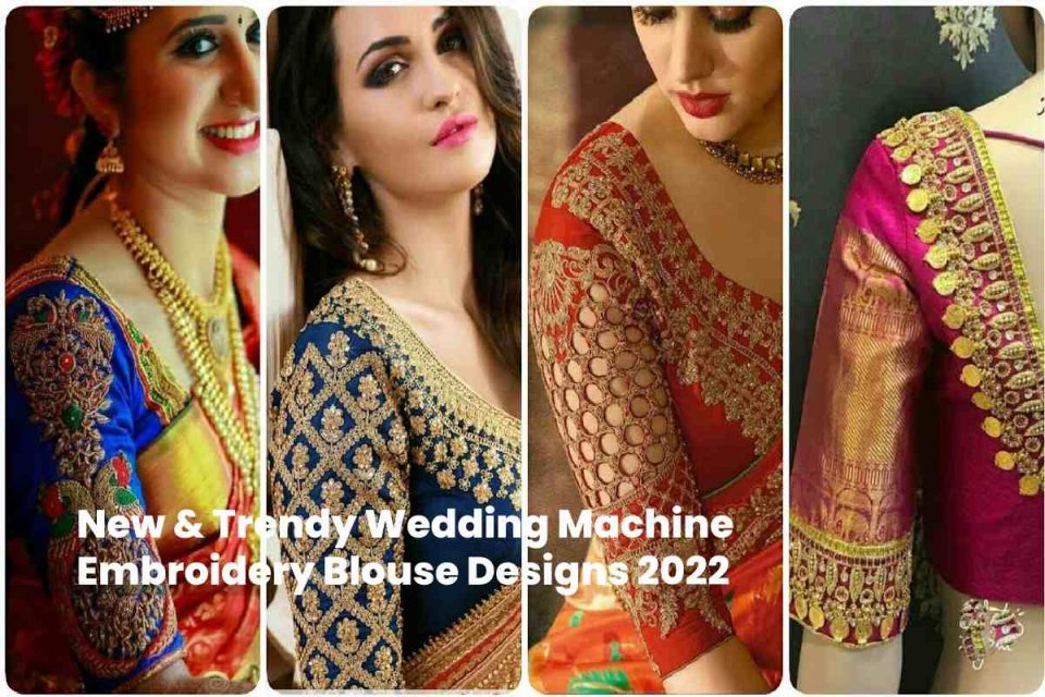 Wedding Machine Embroidery Blouse Designs