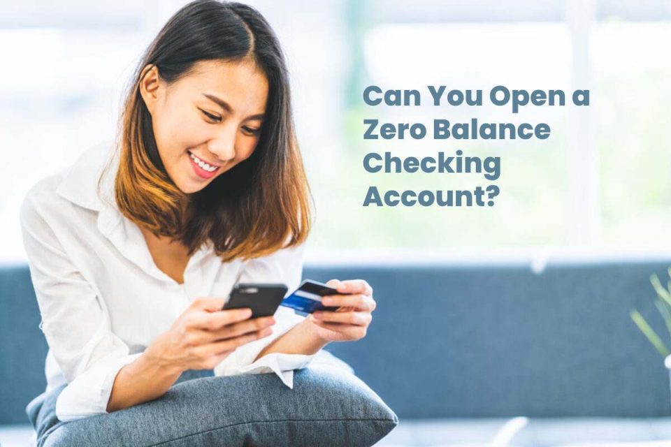 zero balance checking account