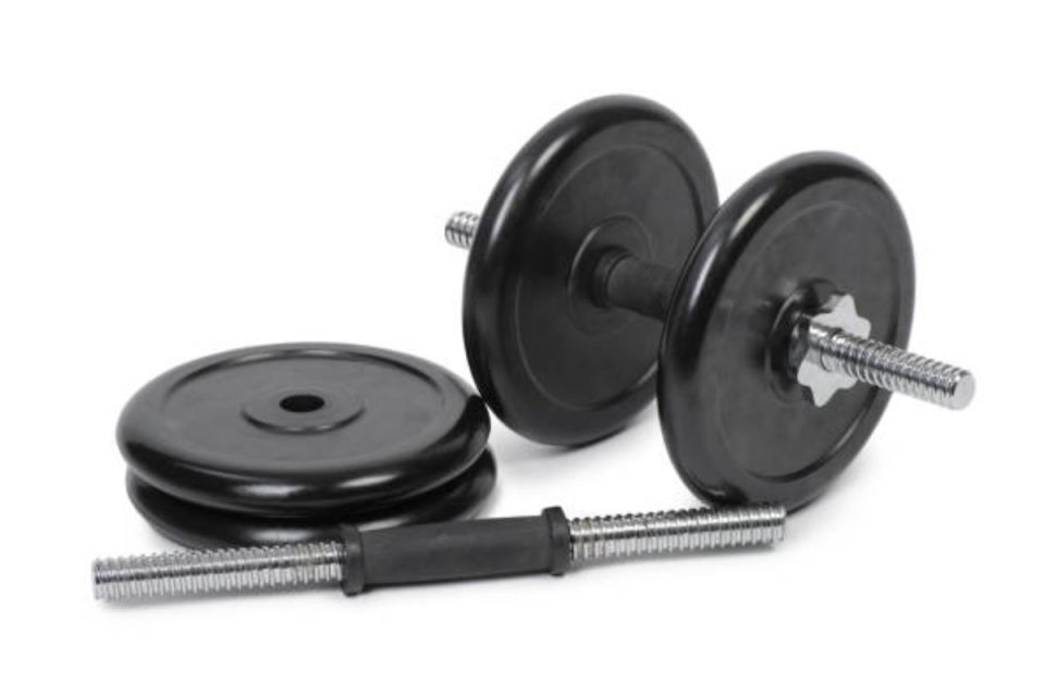 Adjustable dumbbell set