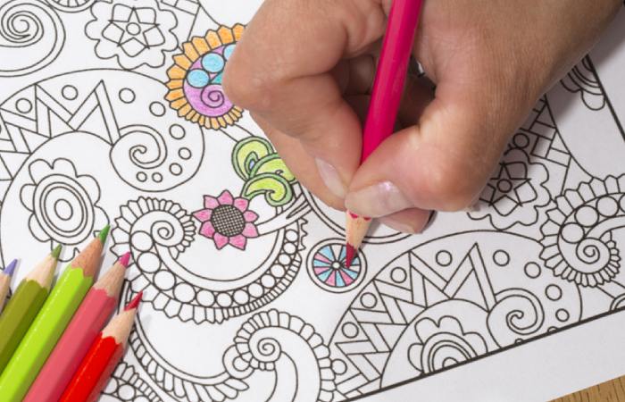 Adult Coloring Book and Colored Pencils