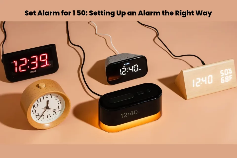 Set Alarm for 1 50