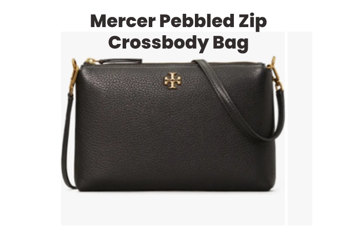 Mercer Pebbled Zip Crossbody Bag