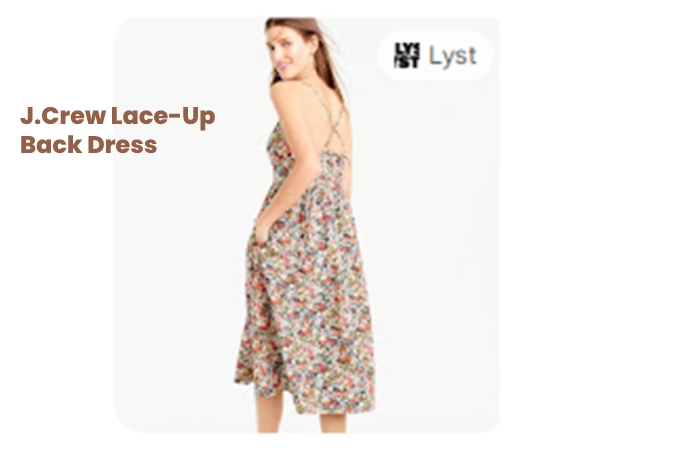 J.Crew Lace-Up Back Dress