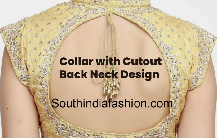 Collar with Cutout Back Neck Design