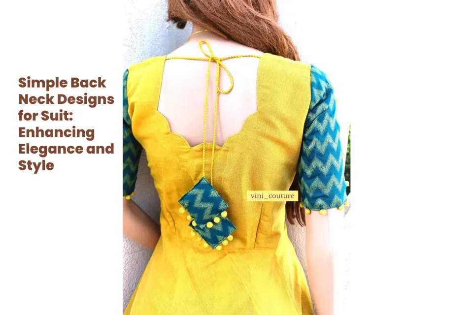 simple back neck design for suit