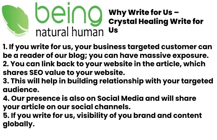Why Write for Us – Crystal Healing Write for Us