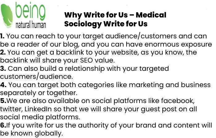 Why Write for Us – Medical Sociology Write for Us